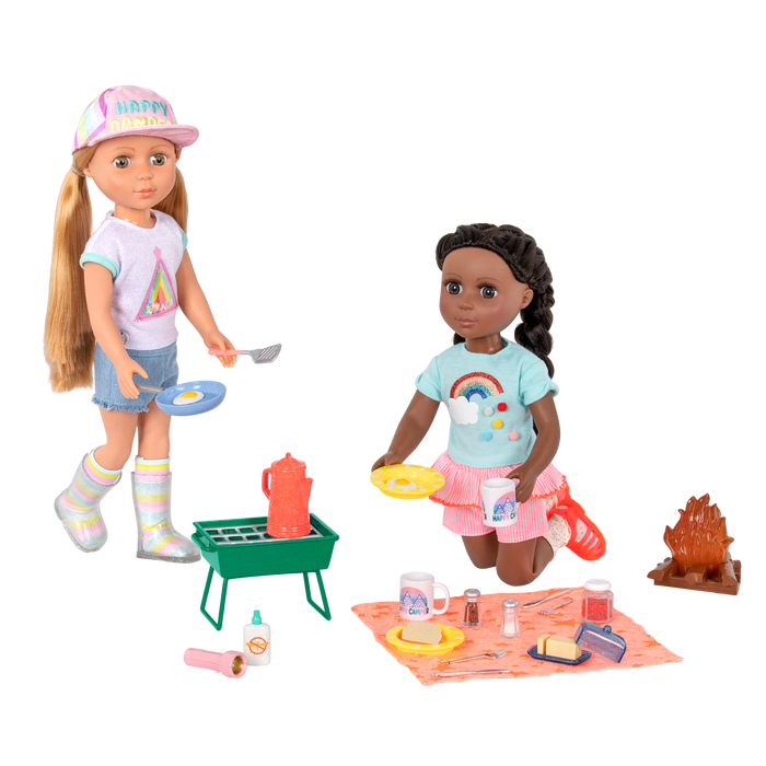 Glitter Girls Campfire Set with 14-inch Dolls Astrid & Keltie