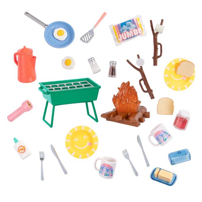 Glitter Girls Campfire Set with 14-inch Dolls Astrid & Keltie