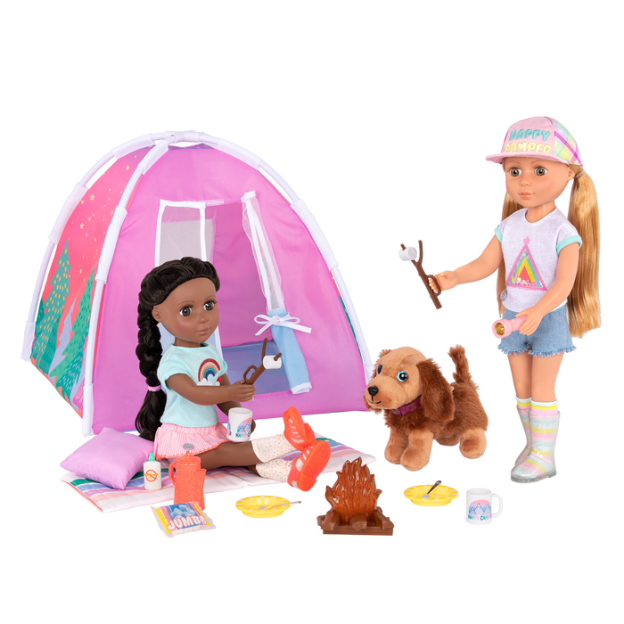 Glitter Girls Campfire Set with 14-inch Dolls Astrid & Keltie