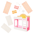 Glitter Girls pink and white bunk bed