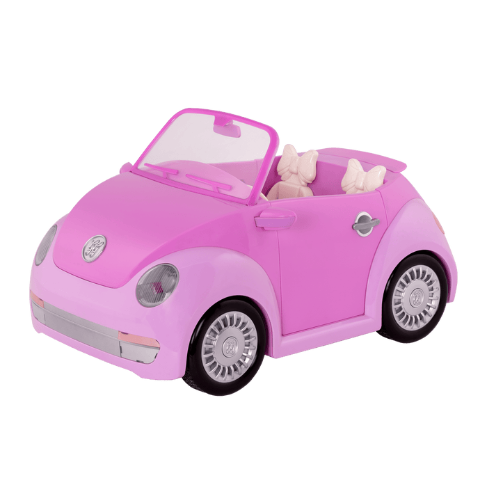 Purple toy convertible punch buggy car