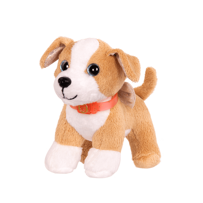 Chihuahua plushie inside toy dog house