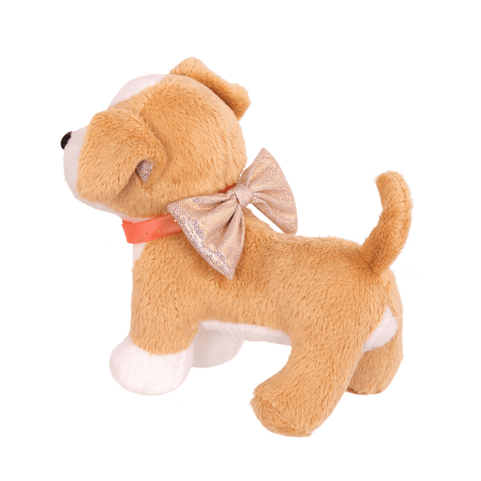Chihuahua plushie inside toy dog house