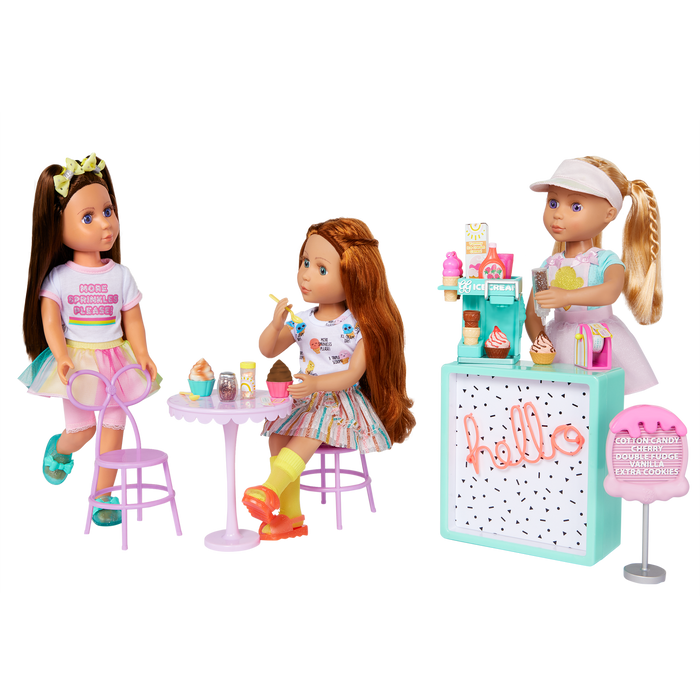 Glitter Girls soft serve ice cream playset
