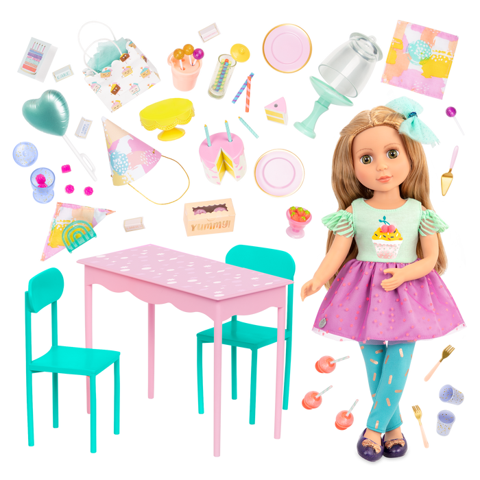 GG Surprise Birthday Party Set & Sashka - Glitter Girls
