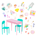 Birthday party set for dolls