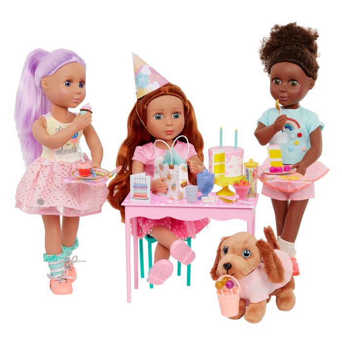 Birthday party set for dolls