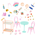 GG Tea Cart Playset - Glitter Girls