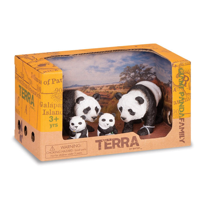 panda black white
