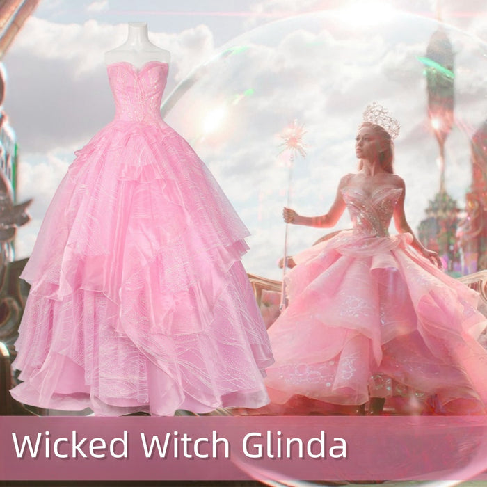 Glinda Formal Dress - Wicked Part One Role-Play Costume - Women Xmas Gift