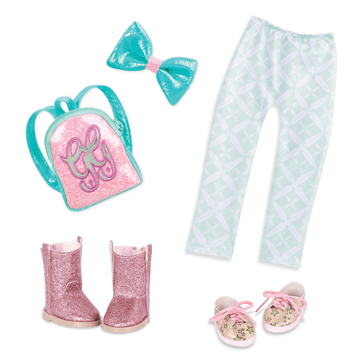 Star-themed clothes for 14-inch doll