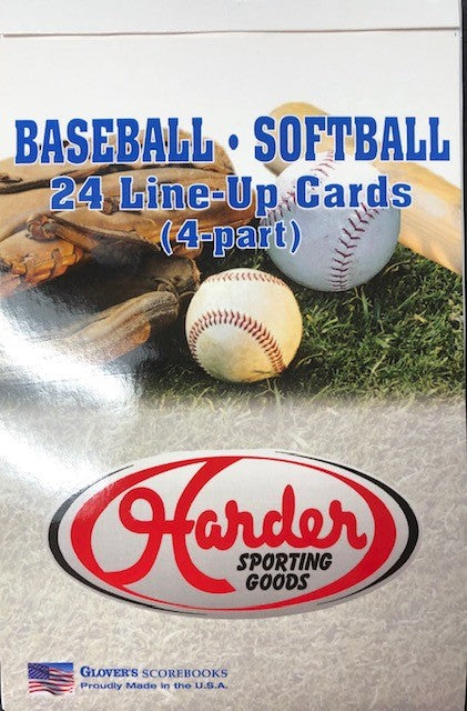 Glover's Custom Print Line-Up Book (24 Games)