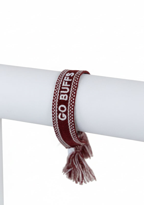 Go Buffs Embroidered Bracelet