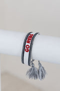 Go Rebs Embroidered Bracelet