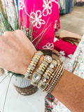 Golden Heart Crystal Stack Set