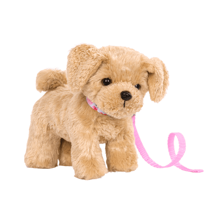6-inch Posable Golden Poodle Pup for 18-inch Dolls