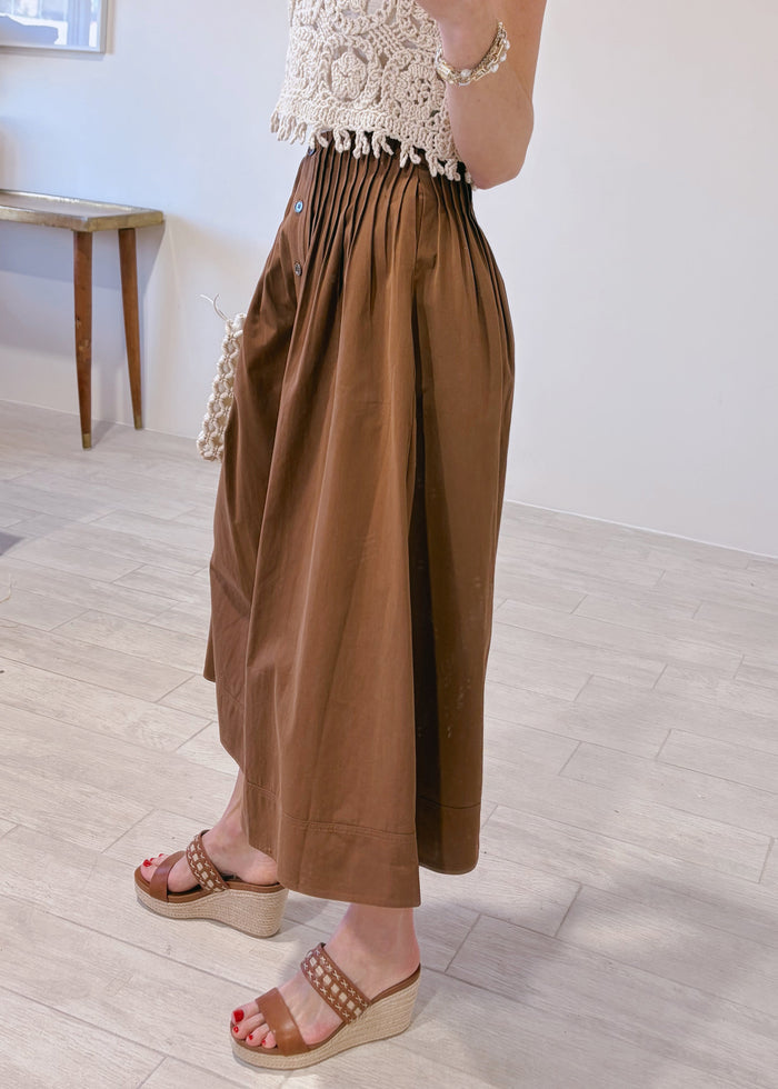 Good Luck Midi Cotton Skirt