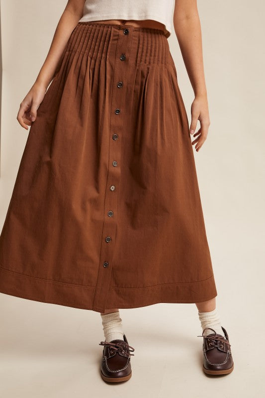 Good Luck Midi Cotton Skirt