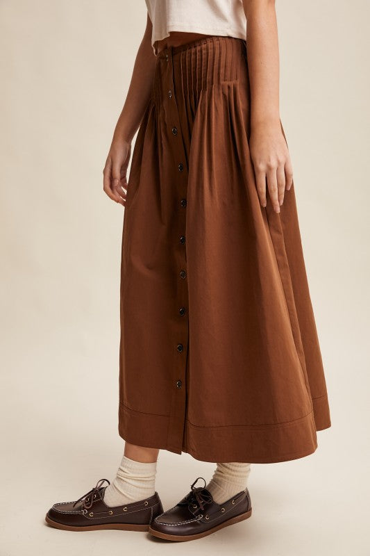 Good Luck Midi Cotton Skirt