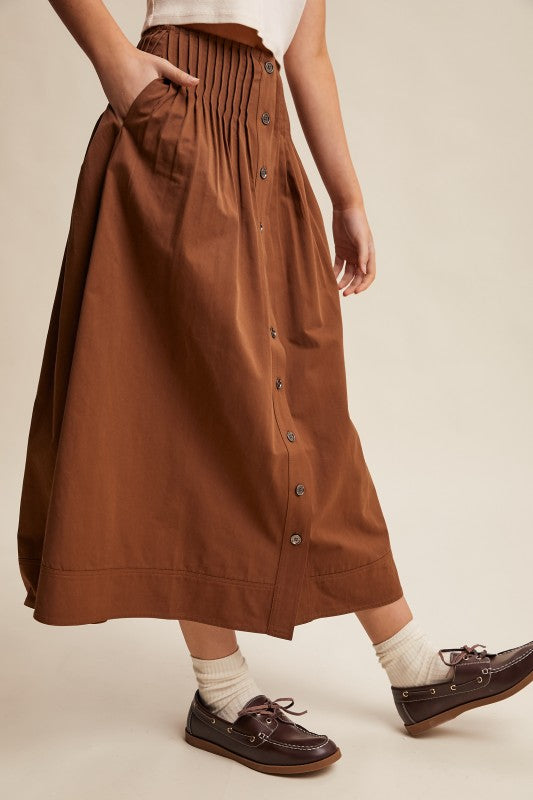 Good Luck Midi Cotton Skirt