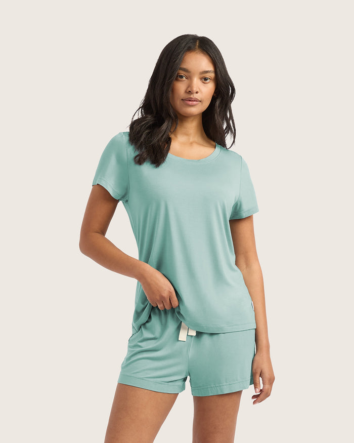 Goodnight Sleep Tee - Seafoam