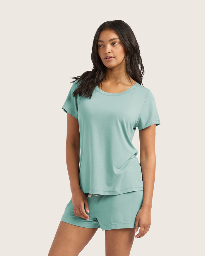 Goodnight Sleep Tee - Seafoam