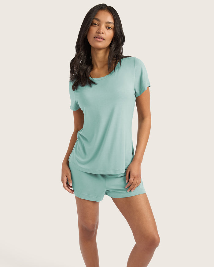 Goodnight Sleep Tee - Seafoam