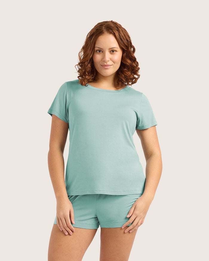 Goodnight Sleep Tee - Seafoam