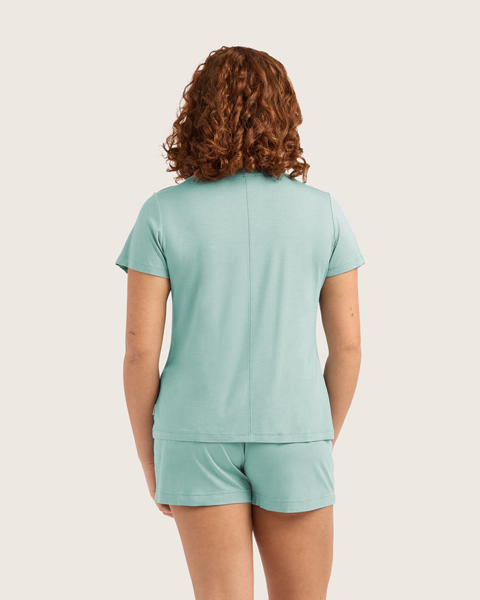 Goodnight Sleep Tee - Seafoam