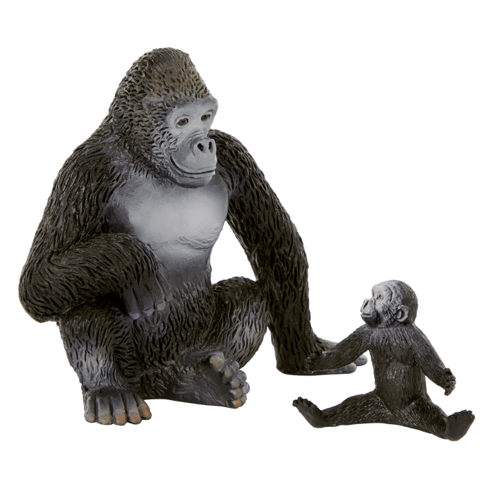Toy gorilla figurines