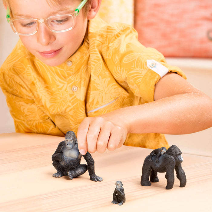 Toy gorilla figurines