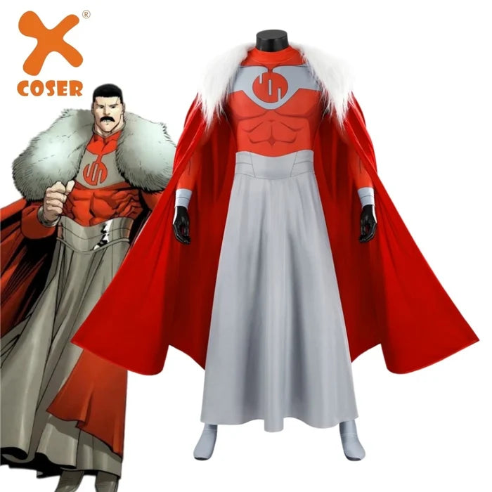 Grand Regent Thragg Cosplay - Invincible 4 Viltrumite Emperor Jumpsuit Replica - Bodysuit Adult Halloween