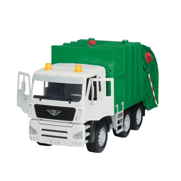 Large Green Recycling Truck