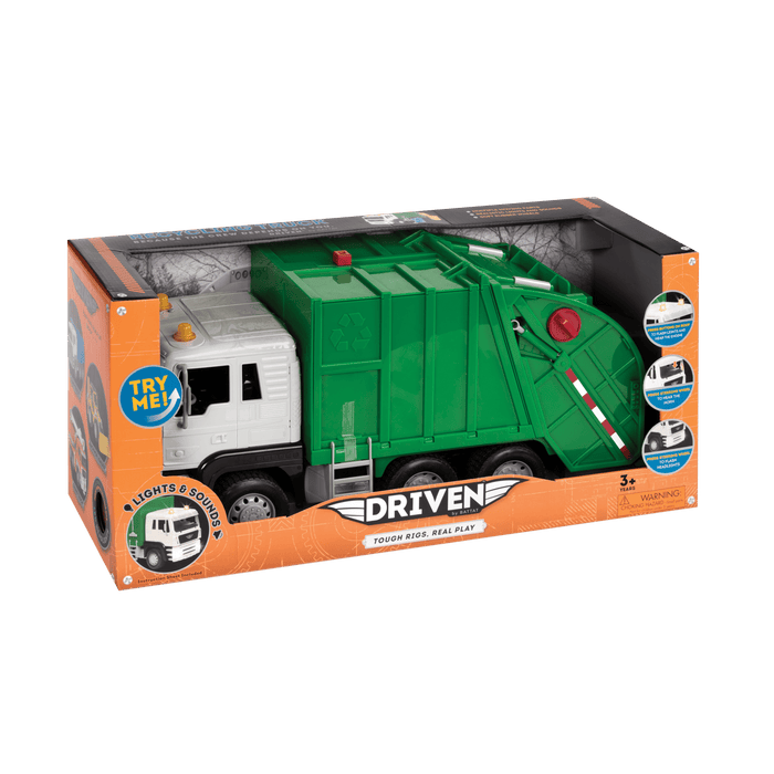 Large Green Recycling Truck