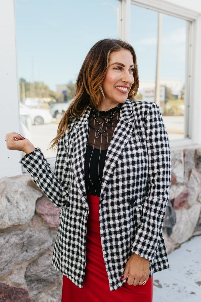 Gridlocked Blazer - Macoma Boutique240 Jackets/Blazers