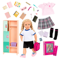 Our Generation Doll Hally & School Locker Bundle