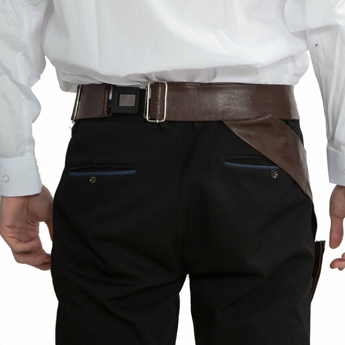 Han Solo Holster Belt -  Star Wars PU Leather Cosplay Prop - Adult Cos Replica