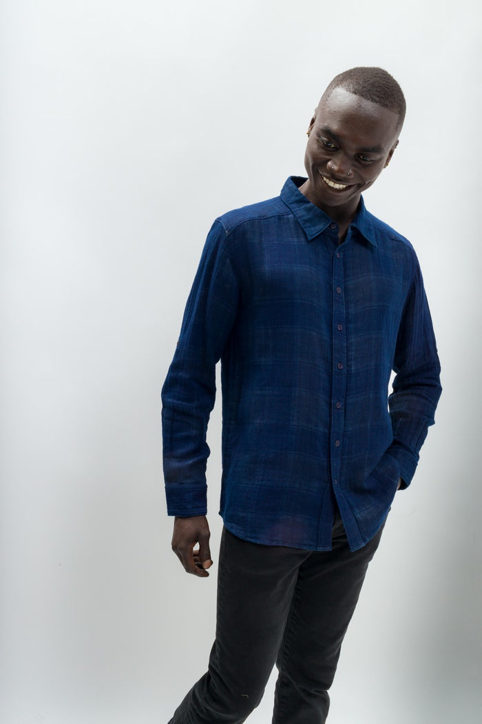 Hank | Men's Anti-Stain Double Woven Cotton Gauze Shirt
