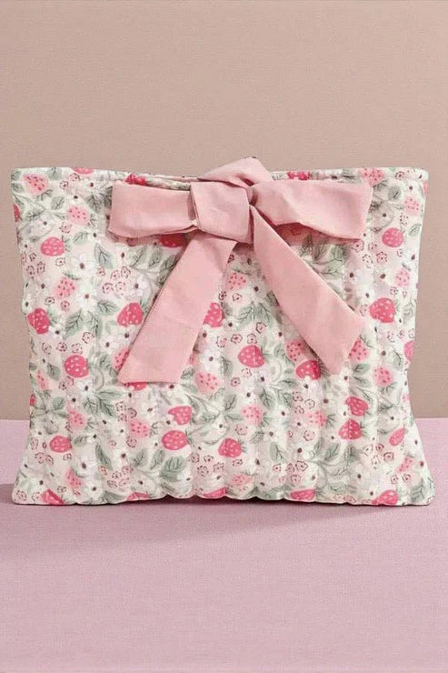 Hannah Strawberry Floral Bible Cover