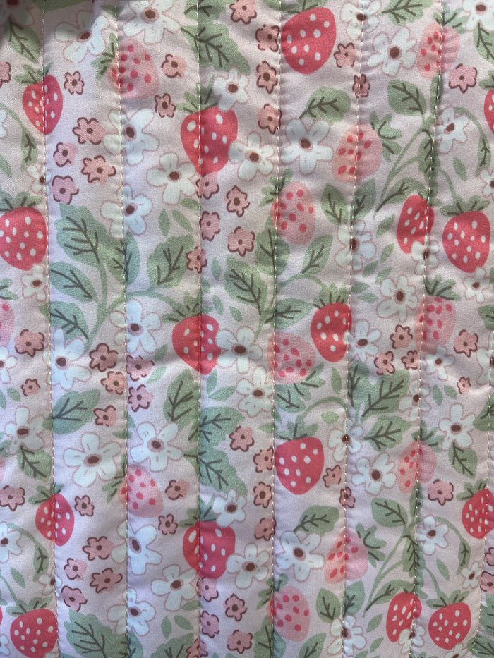 Hannah Strawberry Floral Bible Cover
