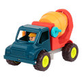 Toy cement mixer with driver.