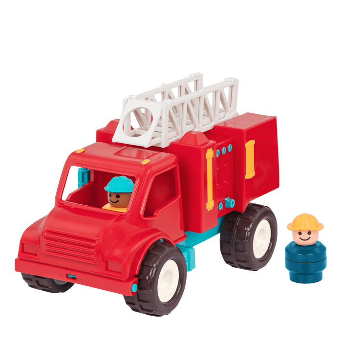 Toy firetruck with firemen