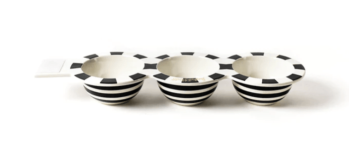 Happy Everything Black Stripe Trio Bowl
