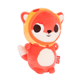 Plush fox with a pizza hood.