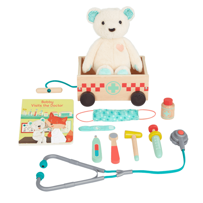 Happyhues - Bobby Bear Playset - B. toys