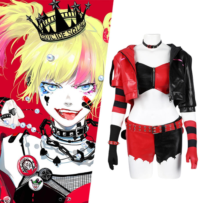 Harley Quinn Full Set - Suicide Squad ISEKAI Cos Outfit - Wig Costume Halloween
