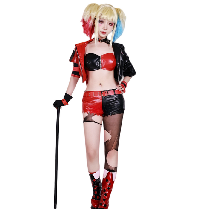 Harley Quinn Full Set - Suicide Squad ISEKAI Cos Outfit - Wig Costume Halloween