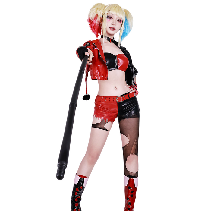 Harley Quinn Full Set - Suicide Squad ISEKAI Cos Outfit - Wig Costume Halloween