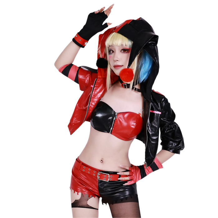 Harley Quinn Full Set - Suicide Squad ISEKAI Cos Outfit - Wig Costume Halloween