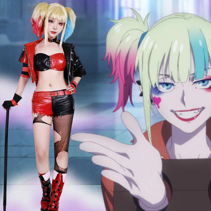 Harley Quinn Full Set - Suicide Squad ISEKAI Cos Outfit - Wig Costume Halloween